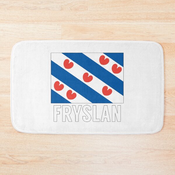 Item preview, Fryske Flagge (Frisian Flag with Text) designed and sold by HandBurger.