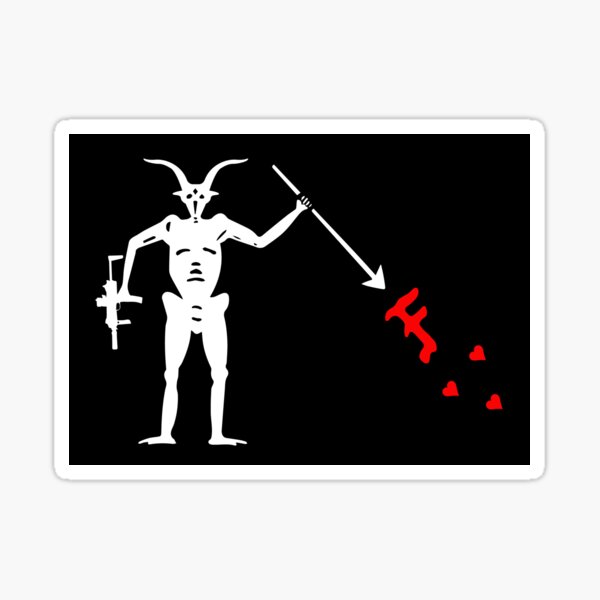 Black Beard FOG Sticker