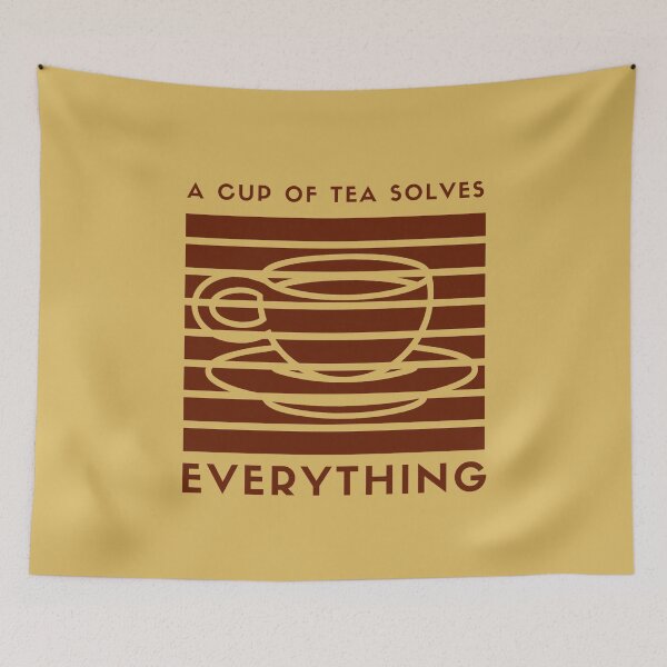 Item preview, A Cup Of Tea Solves Everything designed and sold by AmberSiraj.