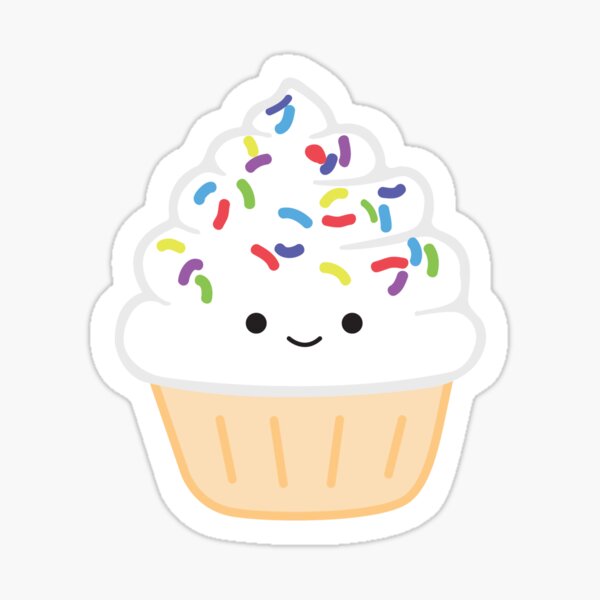 Vanilla Cupcake Sticker