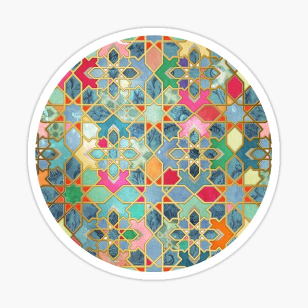 Gilt & Glory - Colorful Moroccan Mosaic Sticker