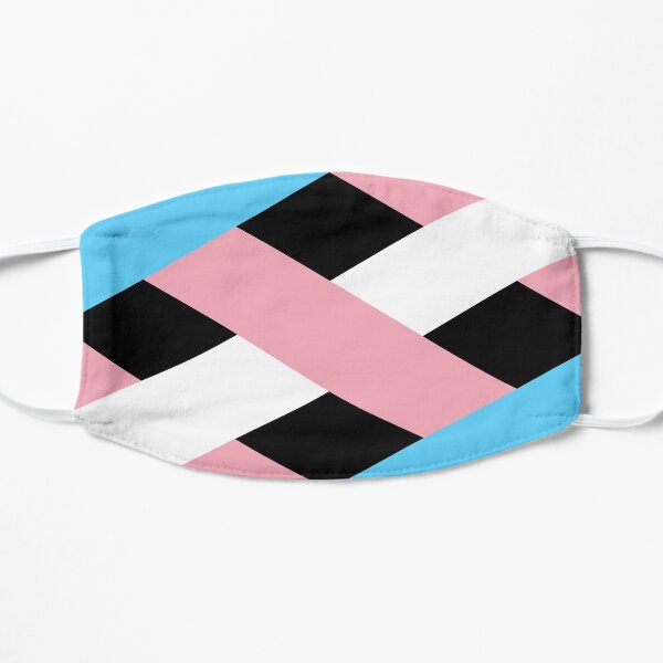 Stealth Trans Pride Art Lattice Print Flat Mask