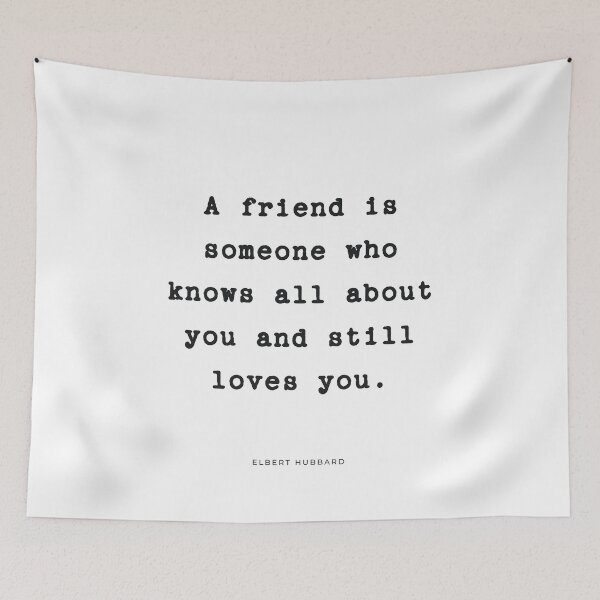 Item preview, Friendship by Elbert Hubbard | Quotes designed and sold by Wallpacas.