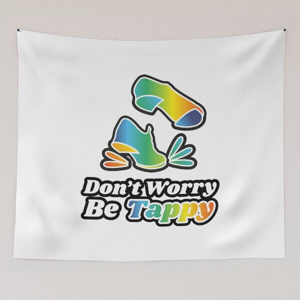 Item preview, Tap dance gifts - Don't worry be tappy - tap dance related gifts, tap dance teacher gifts, tap dance gift ideas, tap dance recital gifts, tap dance t shirts gifts designed and sold by TAP-DANCE-ART.