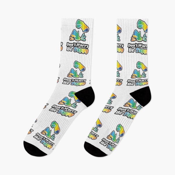 Item preview, Tap dance gifts - Don't worry be tappy - tap dance related gifts, tap dance teacher gifts, tap dance gift ideas, tap dance recital gifts, tap dance t shirts gifts designed and sold by TAP-DANCE-ART.