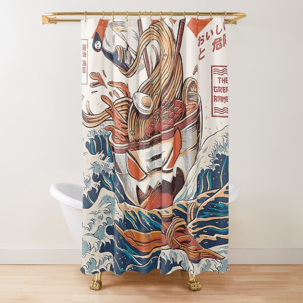 Ramen off Kanagawa Shower Curtain