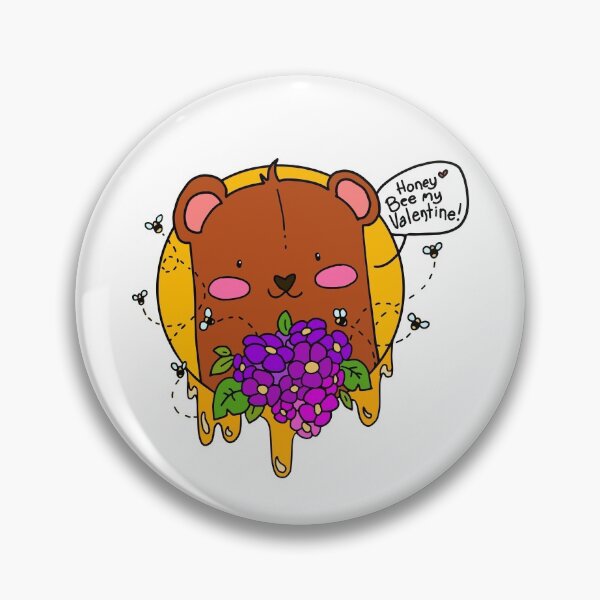 Item preview, Bear Heart Valentines Day, Honey Be My Valentine Statement designed and sold by OnPurposeMarket.