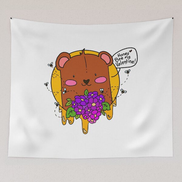 Item preview, Bear Heart Valentines Day, Honey Be My Valentine Statement designed and sold by OnPurposeMarket.