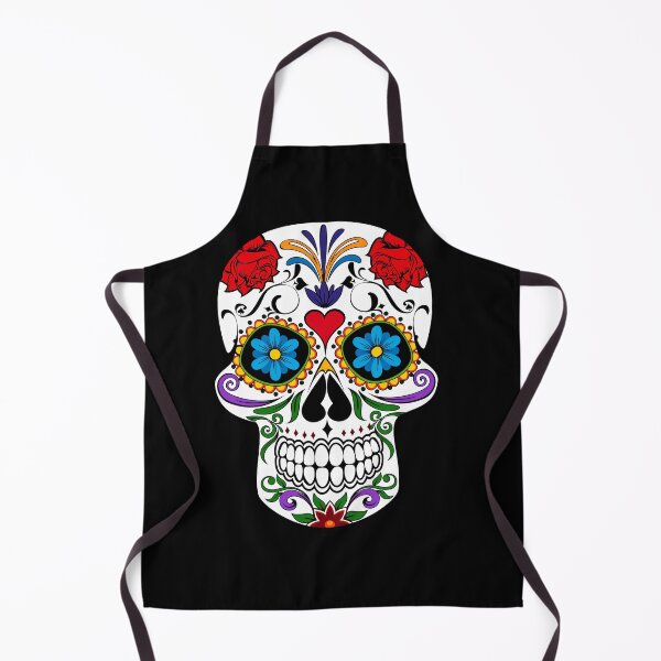 Item preview, Sugar Skull Day Of The Dead Floral Skull designed and sold by WallArt01.