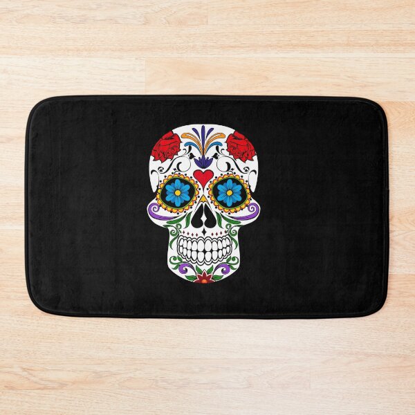 Item preview, Sugar Skull Day Of The Dead Floral Skull designed and sold by WallArt01.
