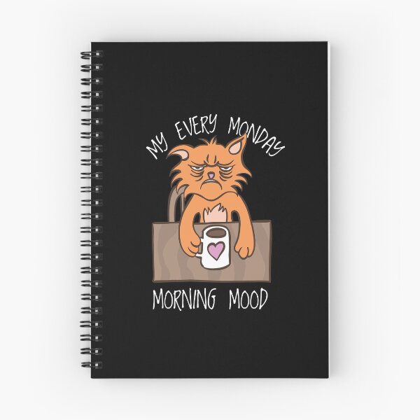 Item preview, Cat Monday Mood Monday Vibe Drinking Coffee designed and sold by Ofca.