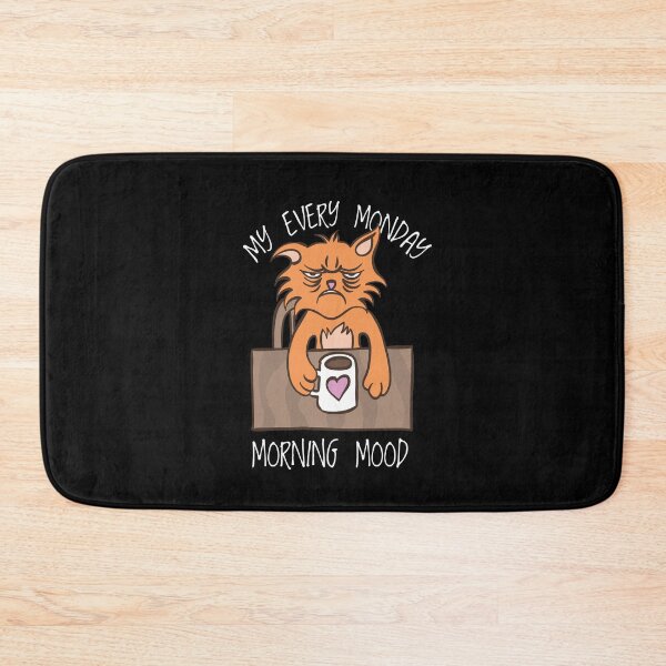 Item preview, Cat Monday Mood Monday Vibe Drinking Coffee designed and sold by Ofca.