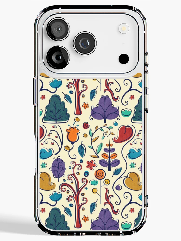 Thumbnail 1 of 5, iPhone Case, Plant Pattern Color designed and sold by Adriana Cruz Berdecia.