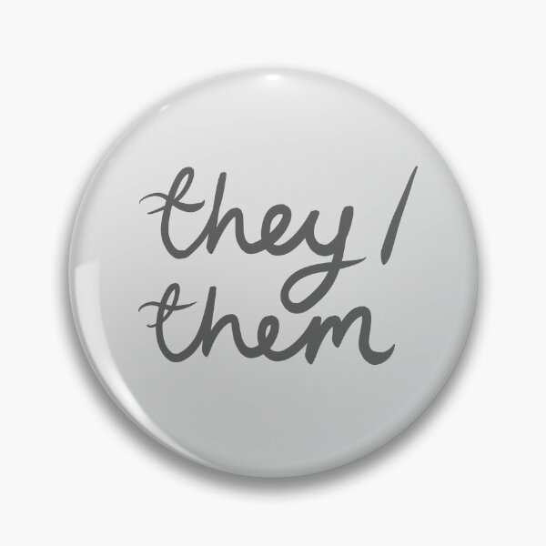 Item preview, They/Them (Cursive) designed and sold by amhooper.