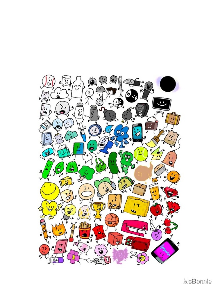 BFDI Inanimate Insanity All Characters Transparent