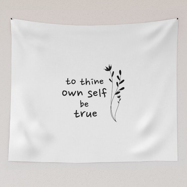 Item preview, To thine own self be true, Sincerity, Honesty, Reflection quote designed and sold by cyhdesign.