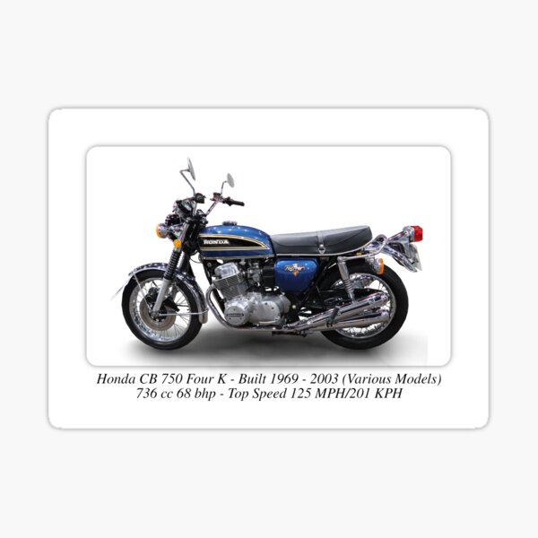 Honda CB750 Four K Motorcycle Print or Poster Sticker