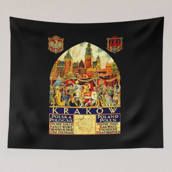 Item preview, KRAKOW POLAND : Vintage Travel and Tourism Print  designed and sold by posterbobs.