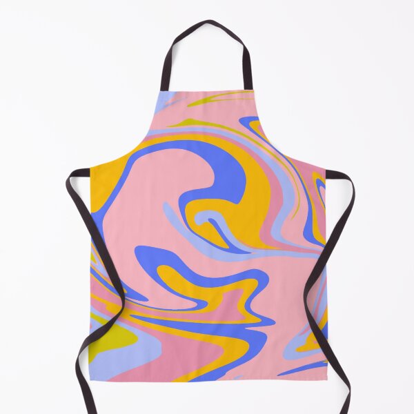 Item preview, blue, yellow, purple and pink paint swirl marbling designed and sold by The Red Shop.
