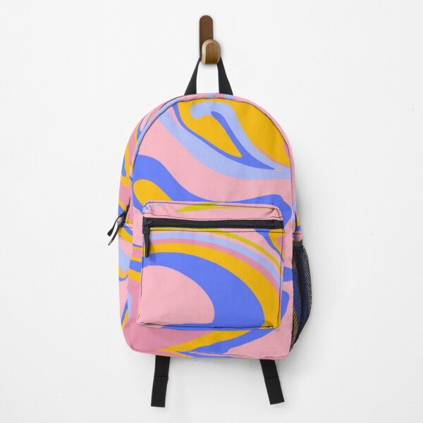 Item preview, blue, yellow, purple and pink paint swirl marbling designed and sold by The Red Shop.