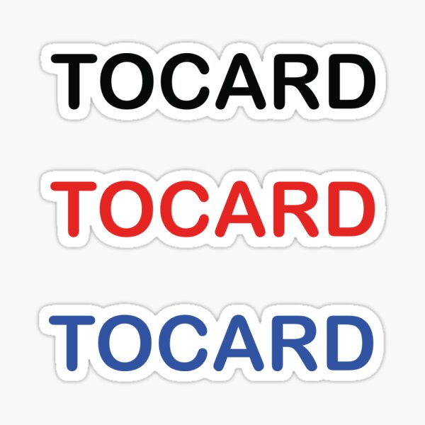 TOCARD sticker Sticker