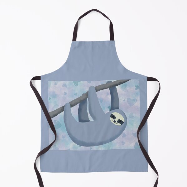 Item preview, Blue Sloth with Hearts designed and sold by quirkeebird.