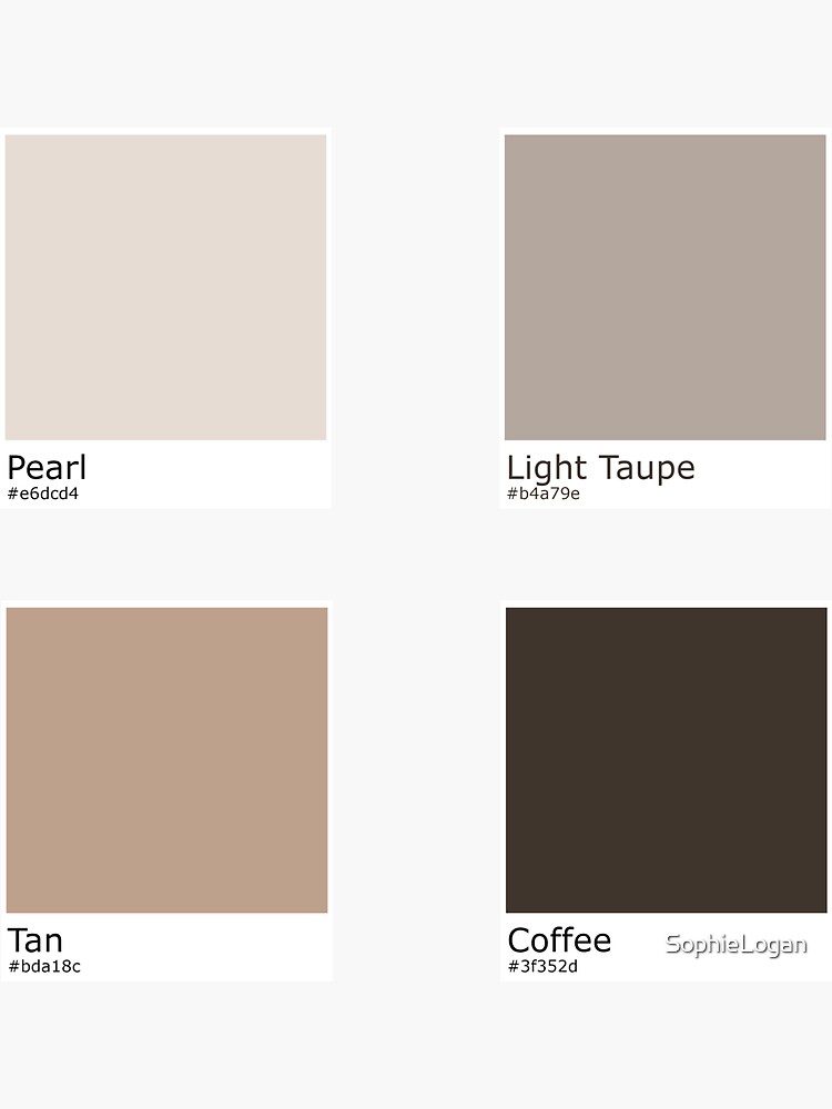 Neutral Brown Color Palette