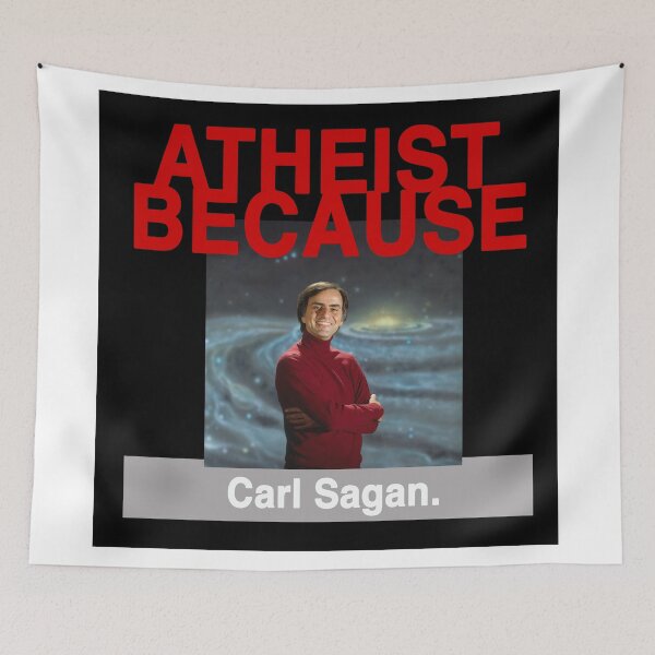 Item preview, Atheist Because: Carl Sagan. designed and sold by AtheistBecause.