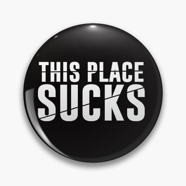 Item preview, THIS PLACE SUCKS (WHITE) designed and sold by grubiodesign.