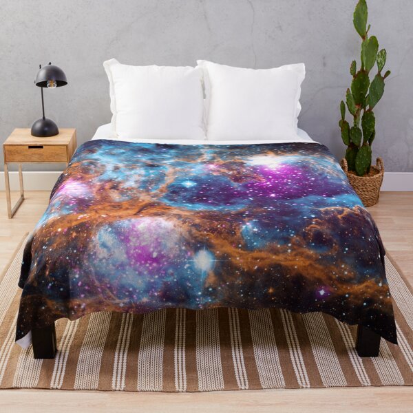 Item preview, magical purple blue galaxy glitter stars exploding space designed and sold by The Red Shop.