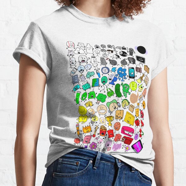 BFDI Inanimate Insanity All Characters (Transparent) Classic T-Shirt