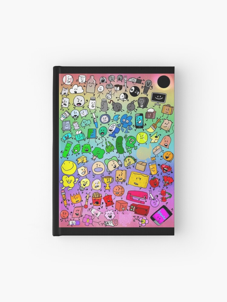 BFDI Inanimate Insanity All Characters (Rainbow) Hardcover Journal for  Sale by MsBonnie