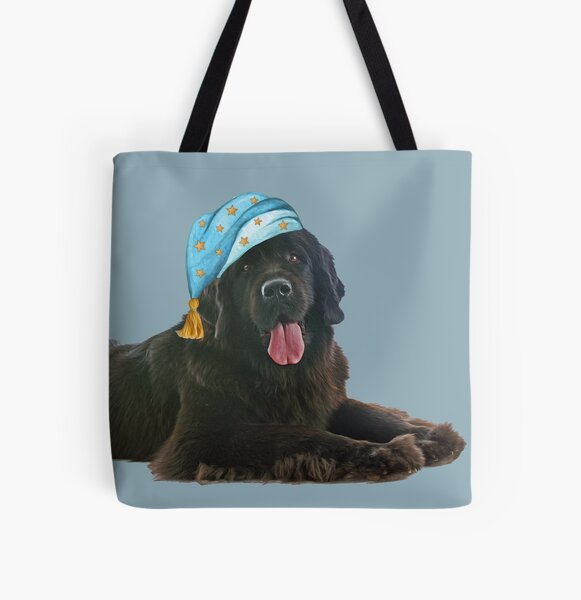 Seize the Day Newfie All Over Print Tote Bag