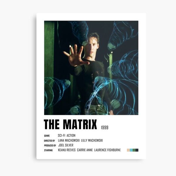 The Matrix minimalist keanu reeves poster Metal Print