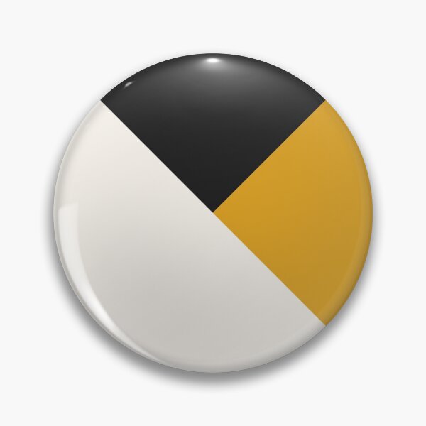 Item preview, Tricolor Geometry Charcoal Yellow designed and sold by La Chic.