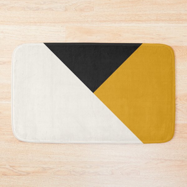 Item preview, Tricolor Geometry Charcoal Yellow designed and sold by La Chic.