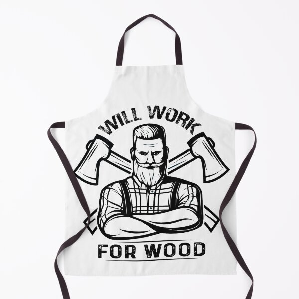 Item preview, Will Work For Wood | Funny Woodworker Carpenter designed and sold by bdmart33.