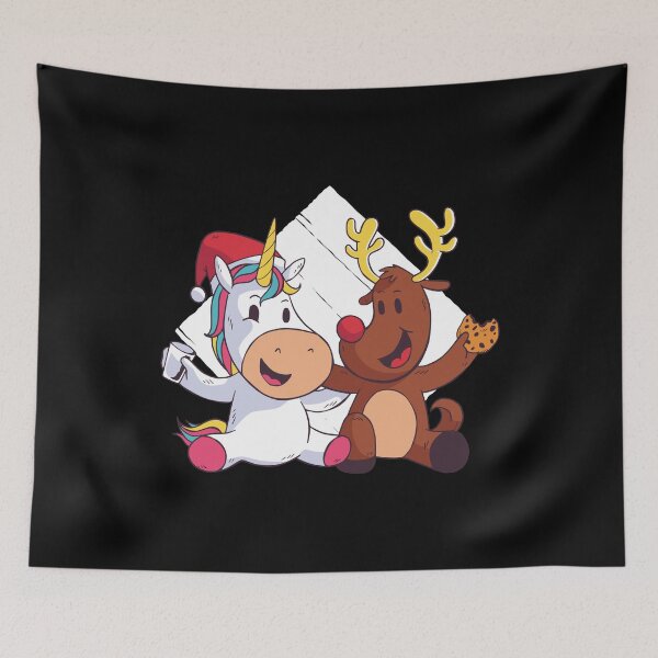 Item preview, Rainbow Unicorn Magic Rudolph Red Nose Reindeer designed and sold by Ofca.