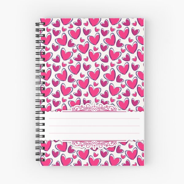 Item preview, Heart Love Valentine's Day Pattern Spiral Book with Name Slip (Heart Love Valentine's Day Pattern Spiral Notebook with Name Slip) designed and sold by Mushrankhan.