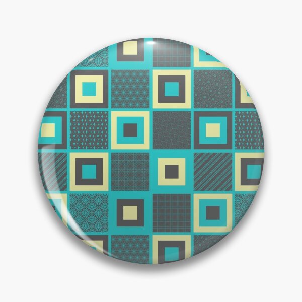 Item preview, Yellow gray and blue Faux Patchwork designed and sold by PatternLady.