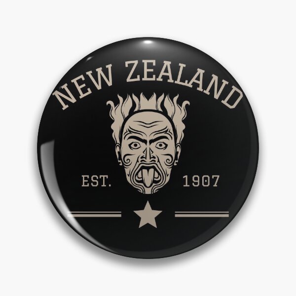 Item preview, New Zealand Maori Face Aotearoa Vintage Athletic Style  designed and sold by Hoiho Adventure Shirts.