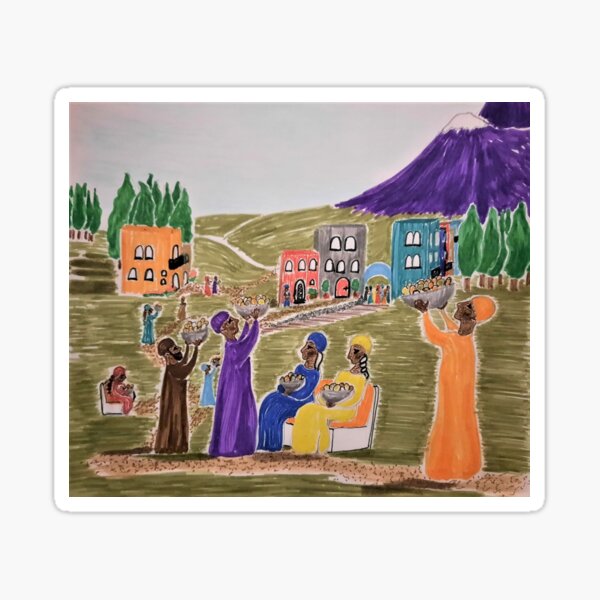 The Village Celebrates Harvest Sticker
