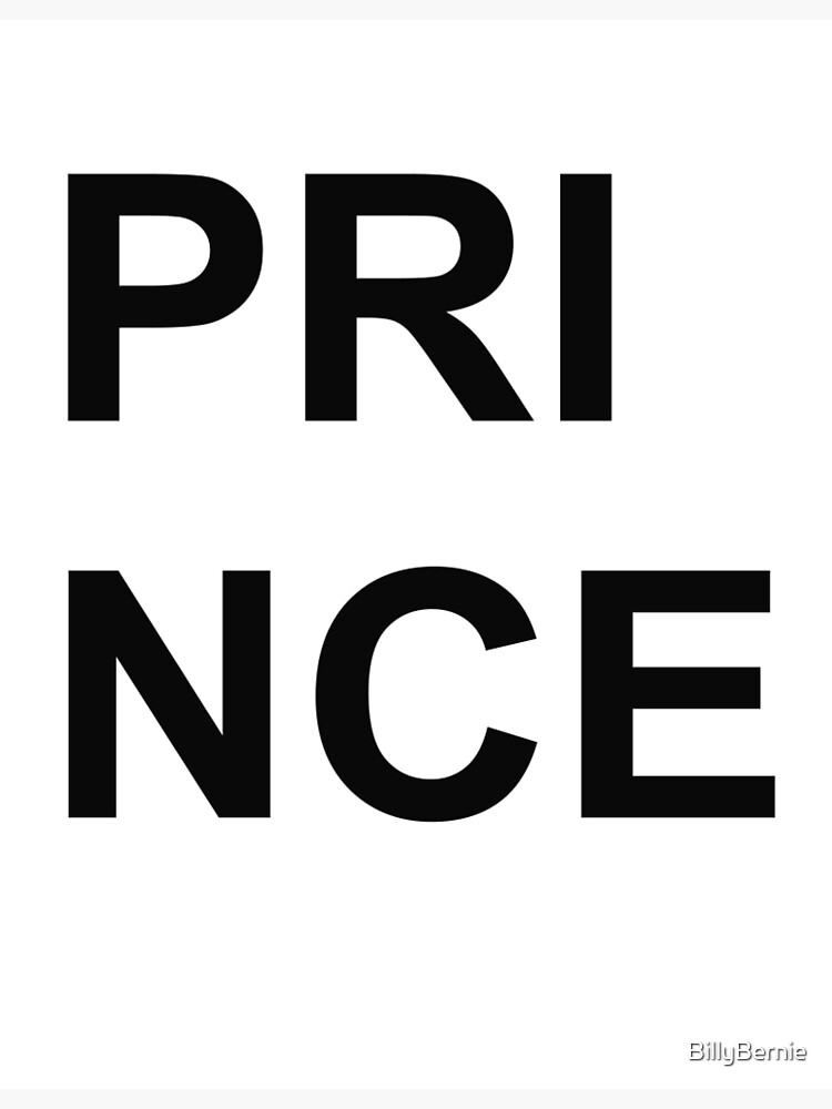"Poster "Prince"" Poster for Sale by BillyBernie Redbubble