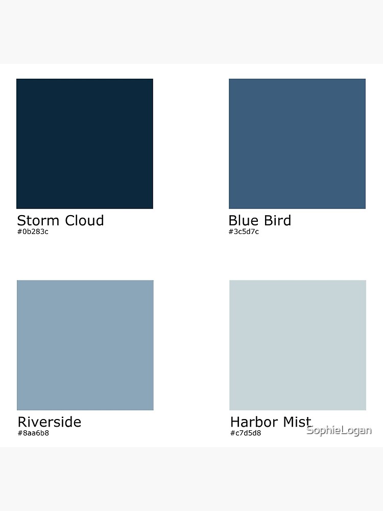 Dark Blue Color Palette  Blue colour palette, Dark blue color, Blue color
