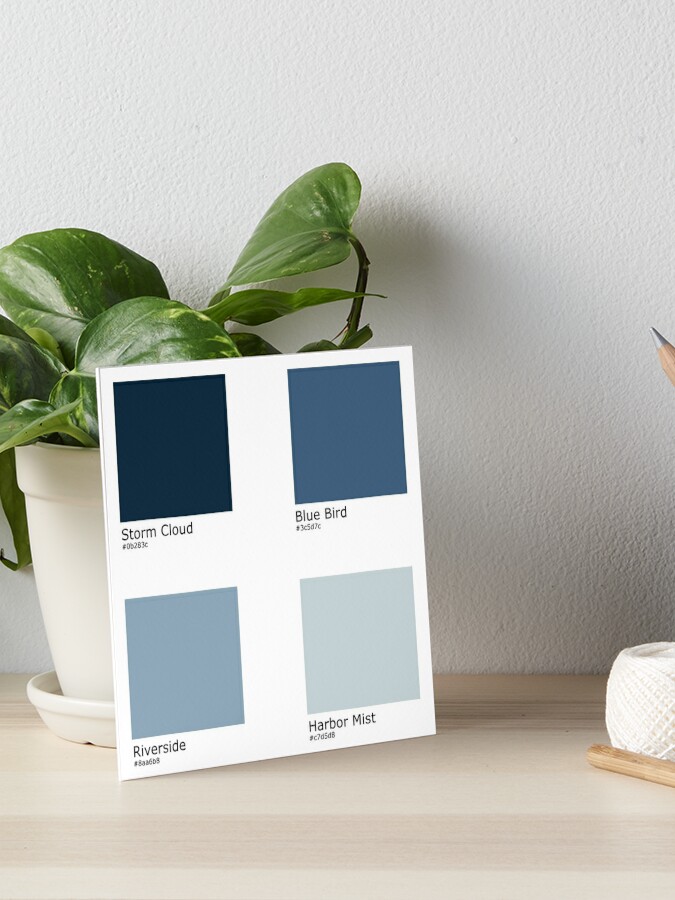 Denim Blue Color Palette  Blue colour palette, Blue palette, Color palette