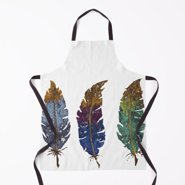 Item preview, Three Multi Coloured Feathers in Metallic Watercolour designed and sold by Julie Pickering.
