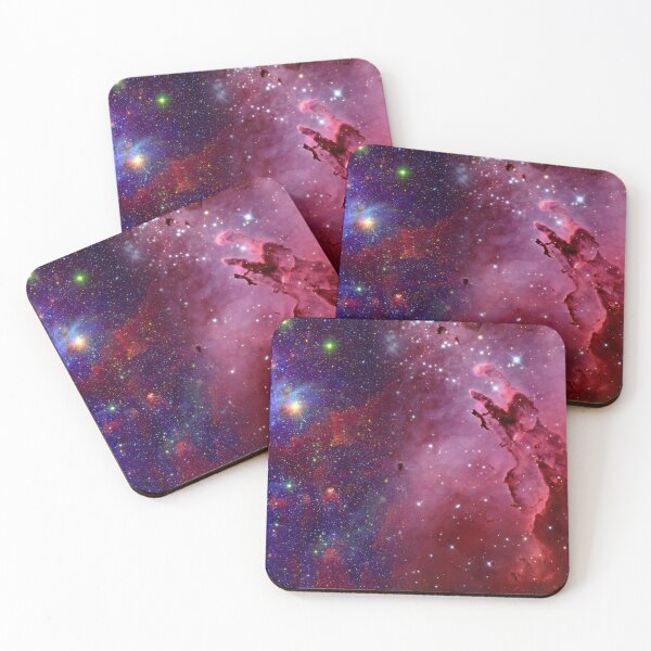 Item preview, magical purple red galaxy glitter stars exploding space designed and sold by The Red Shop.