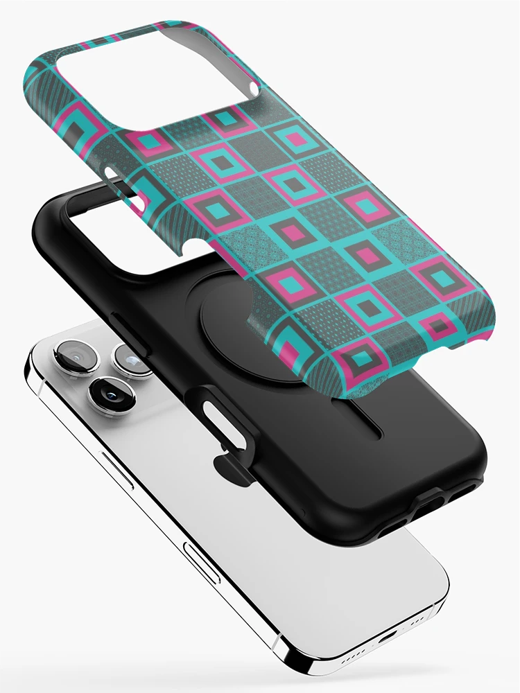 Thumbnail 2 of 4, iPhone Case, faux patchwork designed and sold by PatternLady.