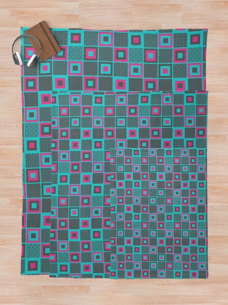 Thumbnail 5 of 6, Throw Blanket, faux patchwork designed and sold by PatternLady.