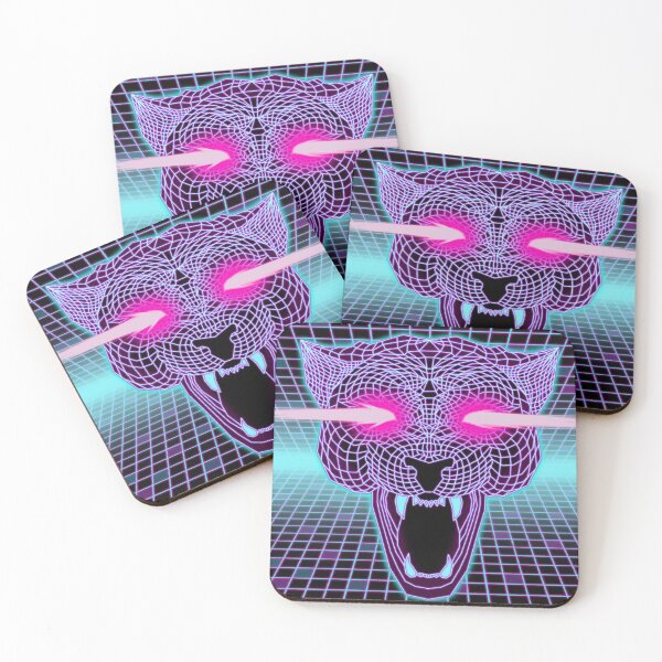 Item preview, Synthwave Panther Laser Grid designed and sold by svencarr.